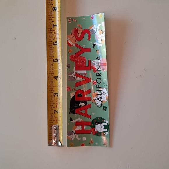 Harveys Seatbelt Meowy Christmas bumper sticker new - Picture 3 of 4